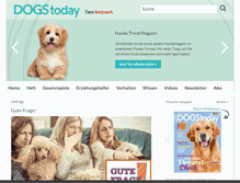 Tablet Screenshot of dogstoday.de